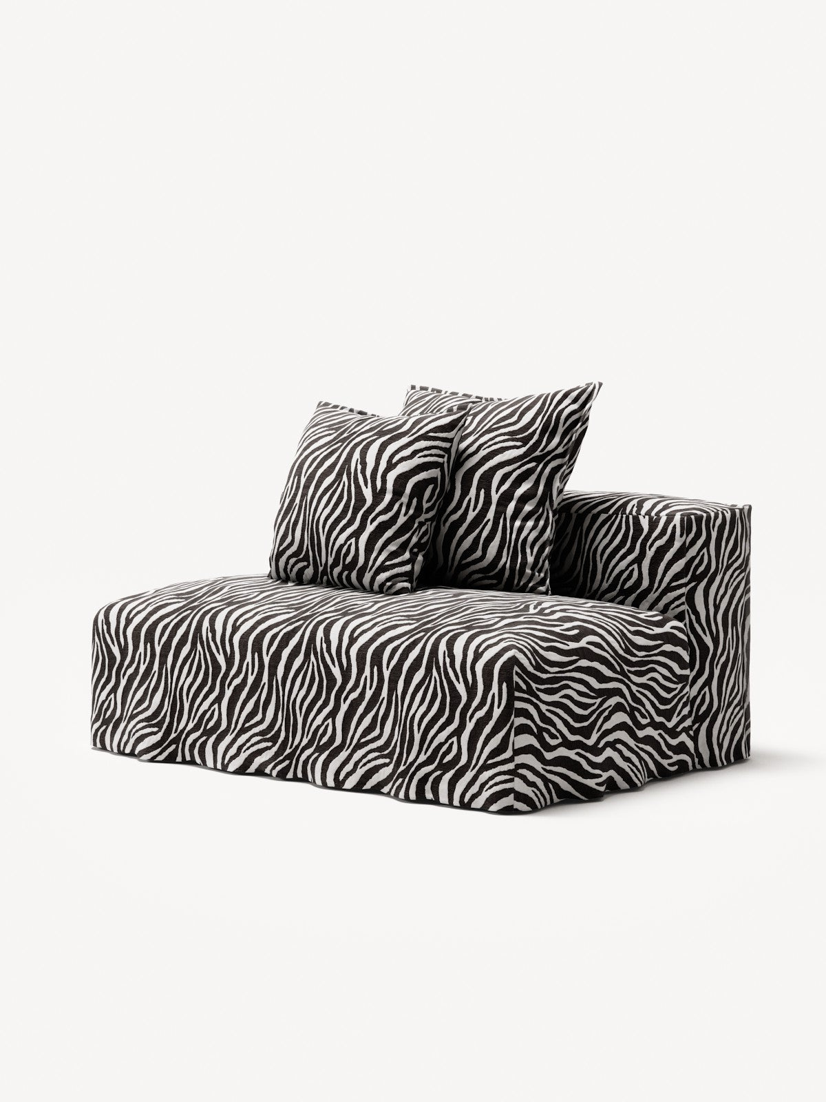 NOMAD - Seat - Chenille Jacquard Zebra Black White