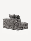 NOMAD - Seat - Chenille Jacquard Zebra Black White