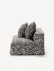 NOMAD - Seat - Chenille Jacquard Zebra Black White