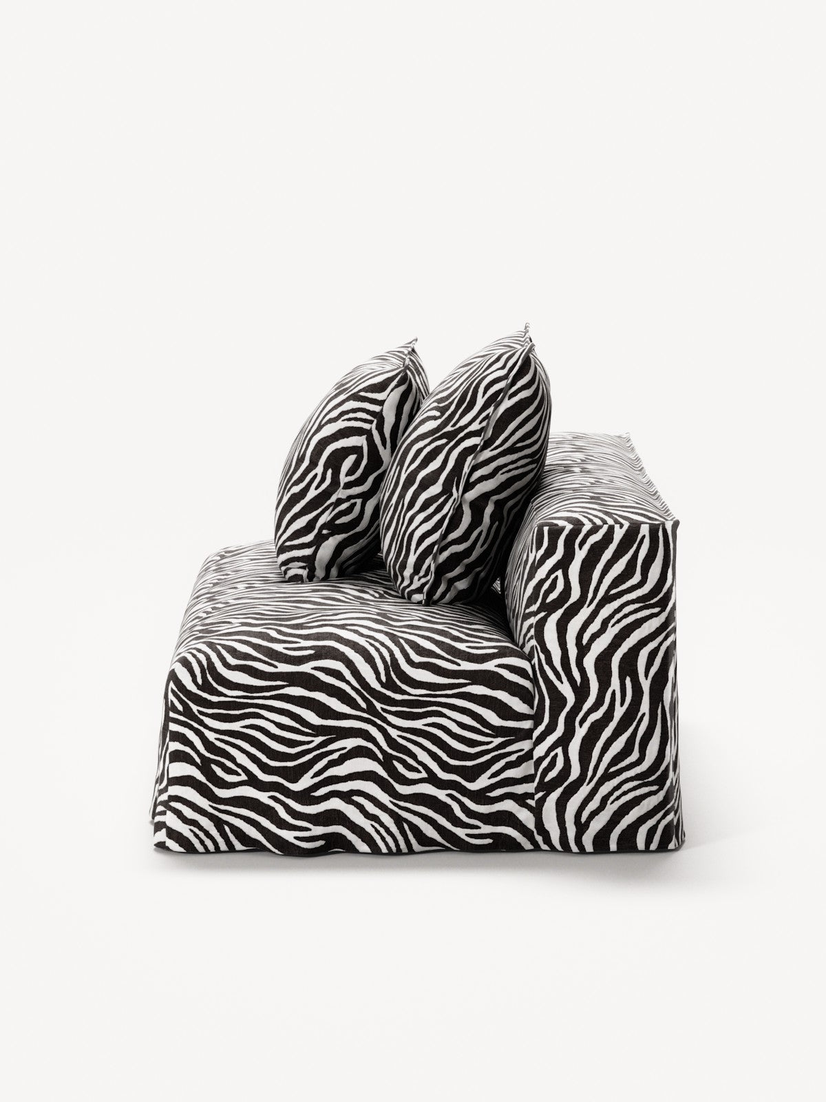 NOMAD - Seat - Chenille Jacquard Zebra Black White