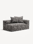 NOMAD - 2 Seat - Right - Chenille Jacquard Zebra Black White