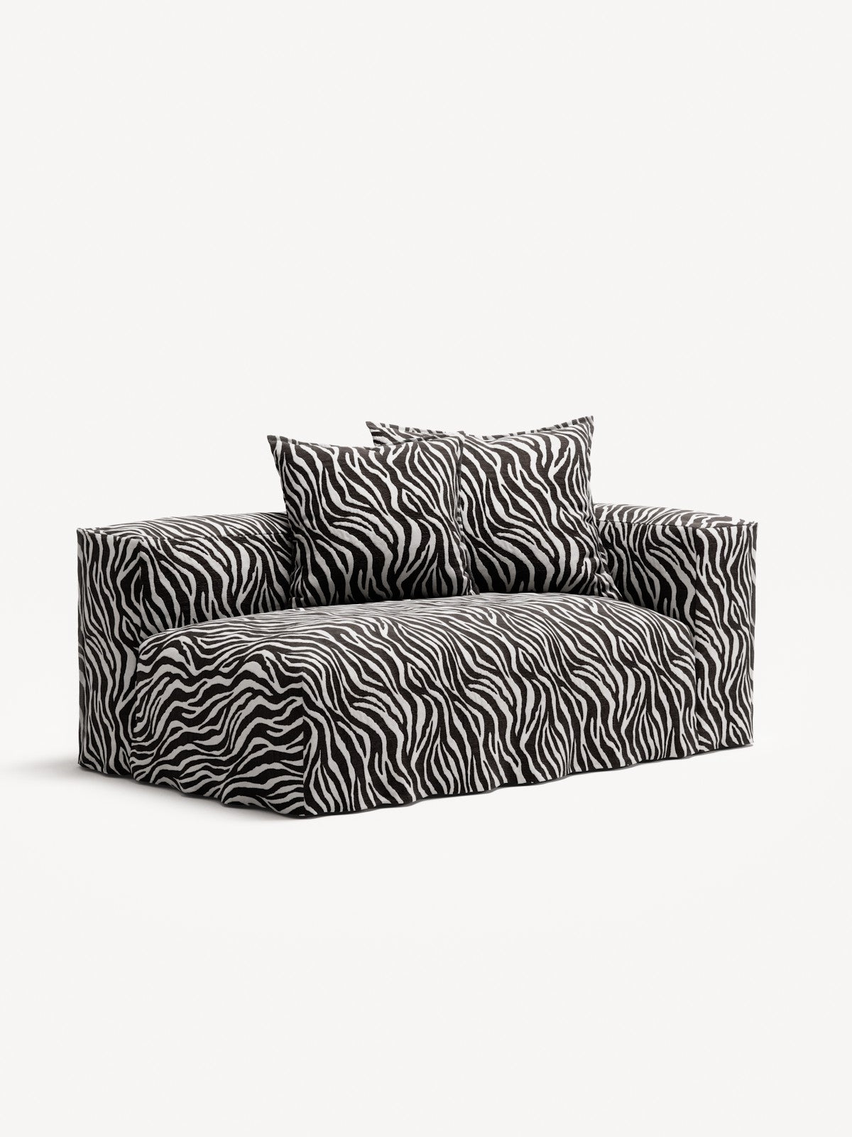 NOMAD - 2 Seat - Right - Chenille Jacquard Zebra Black White