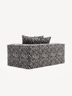 NOMAD - 2 Seat - Right - Chenille Jacquard Zebra Black White