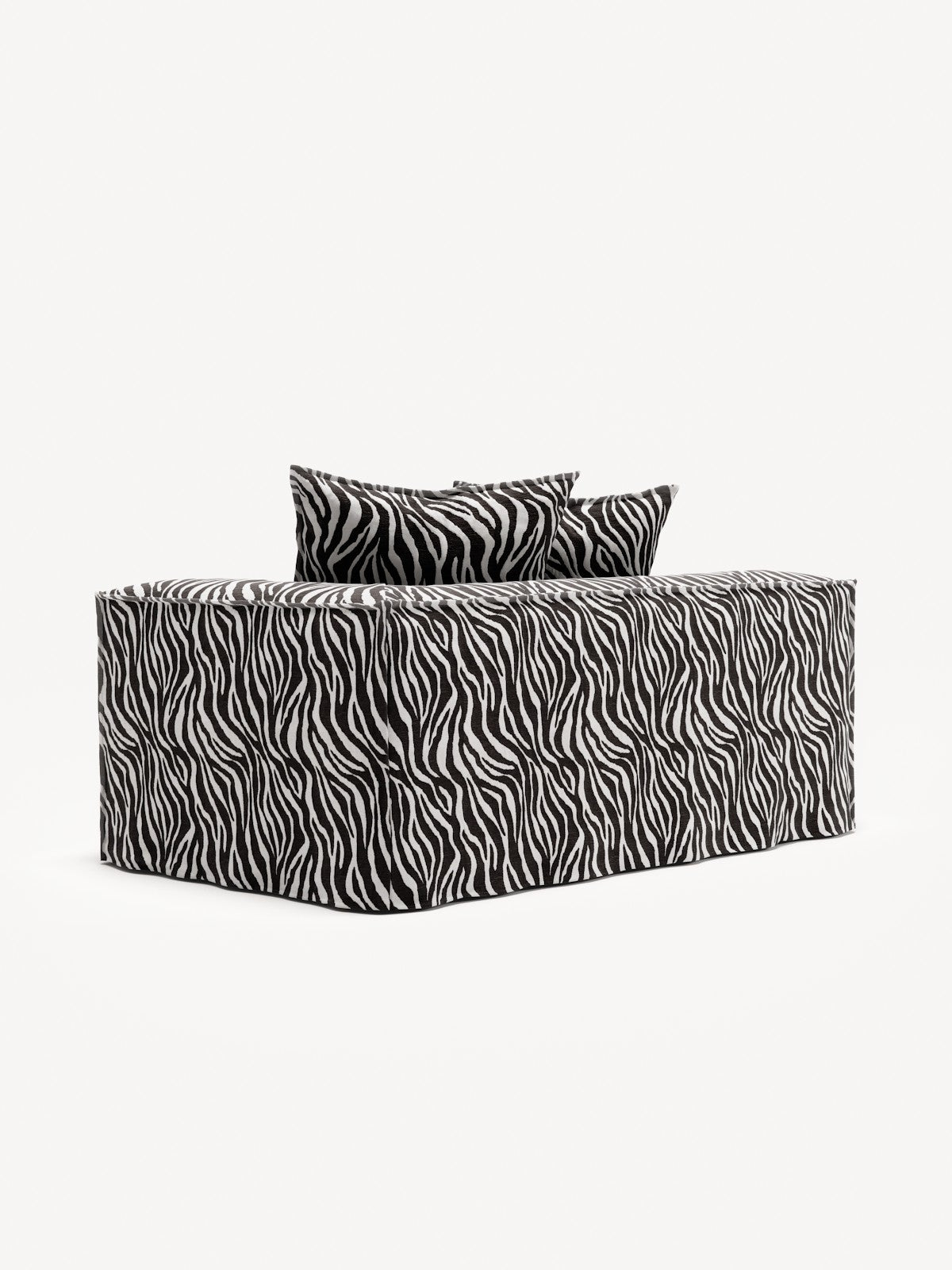NOMAD - 2 Seat - Right - Chenille Jacquard Zebra Black White