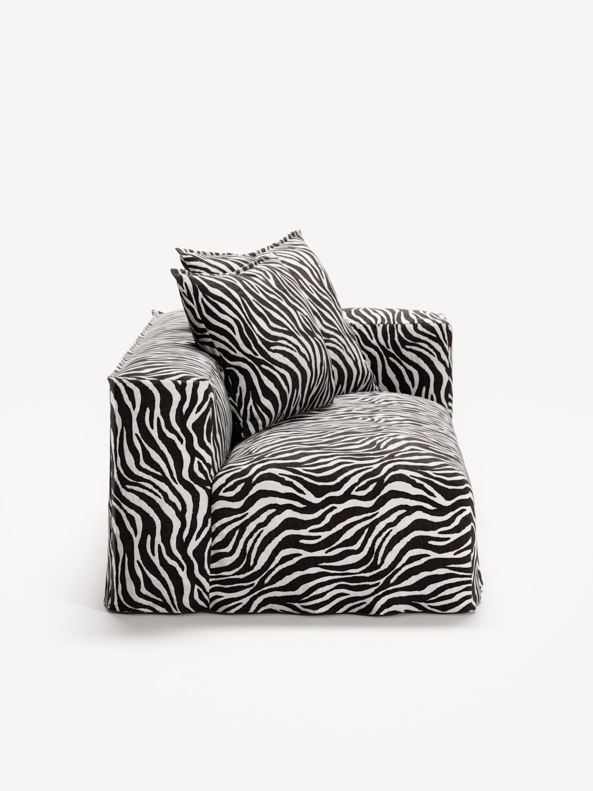 NOMAD - 2 Seat - Right - Chenille Jacquard Zebra Black White