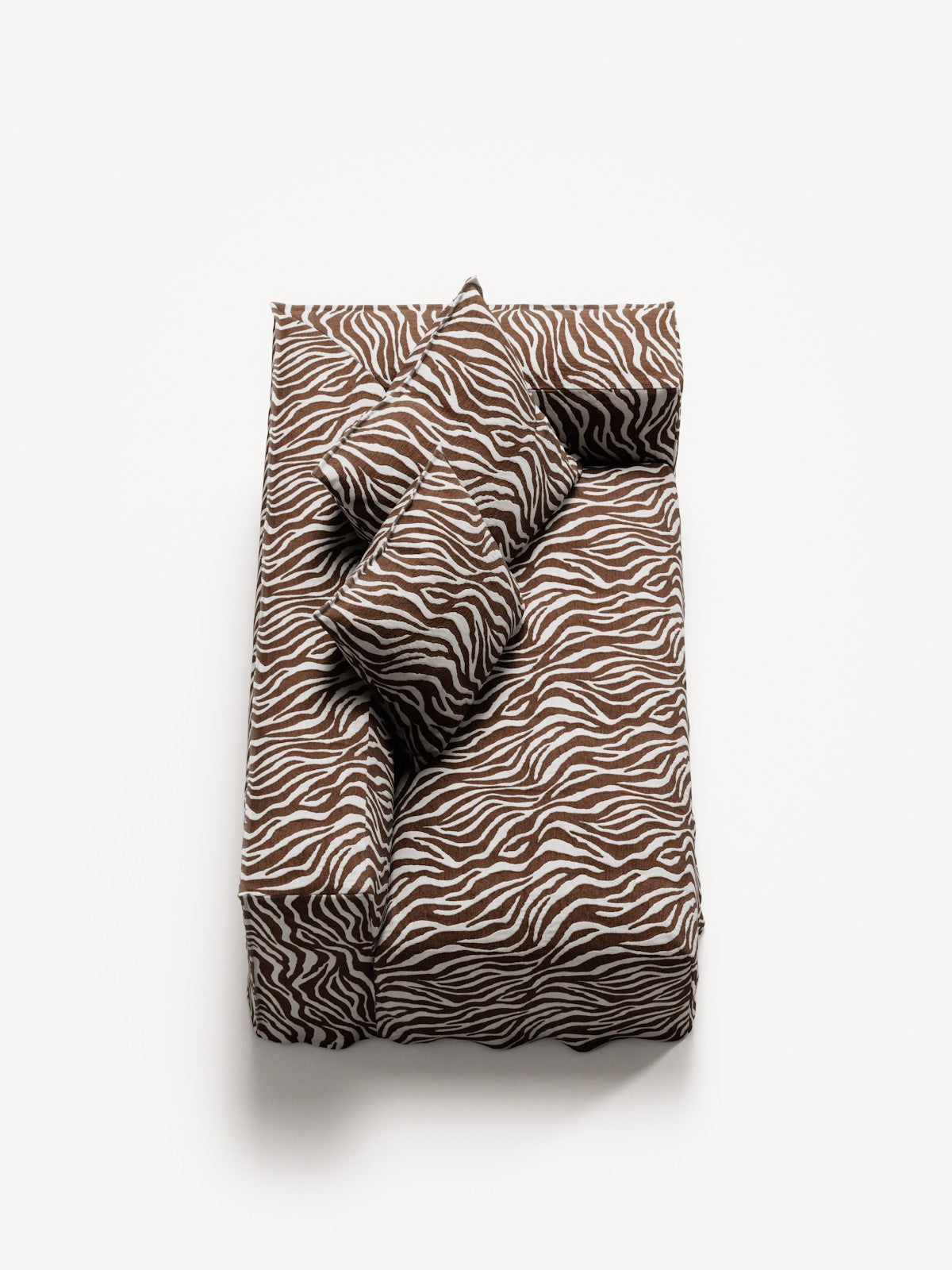 NOMAD - 2 Seat - Right - Chenille Jacquard Zebra Brown White