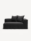 NOMAD - 2 Seat - Right - Pure Linen Dark Charcoal