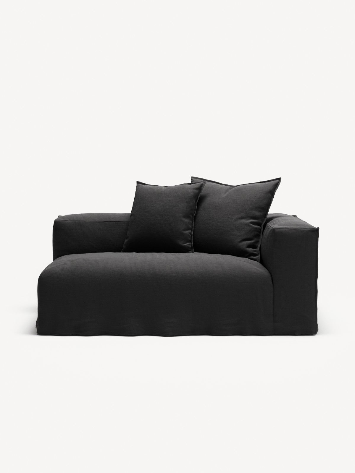 NOMAD - 2 Seat - Right - Pure Linen Dark Charcoal