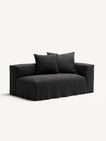 NOMAD - 2 Seat - Right - Pure Linen Dark Charcoal