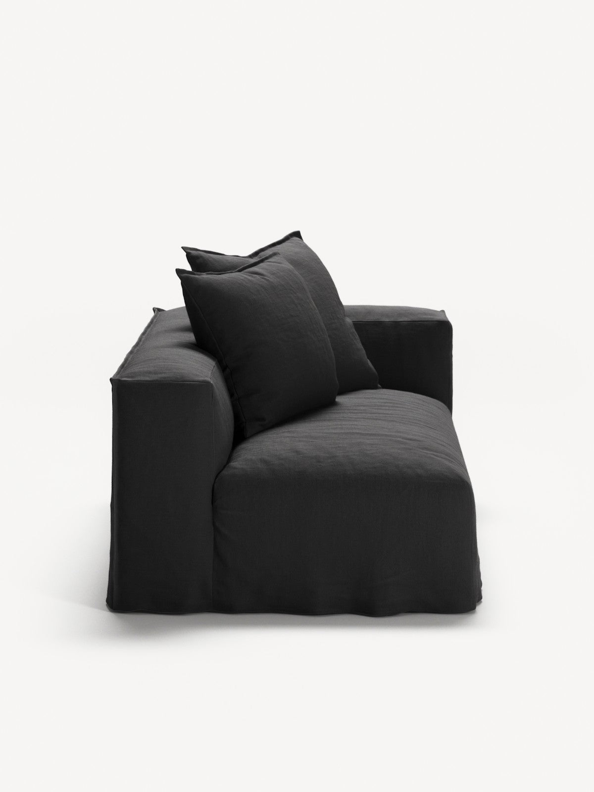 NOMAD - 2 Seat - Right - Pure Linen Dark Charcoal