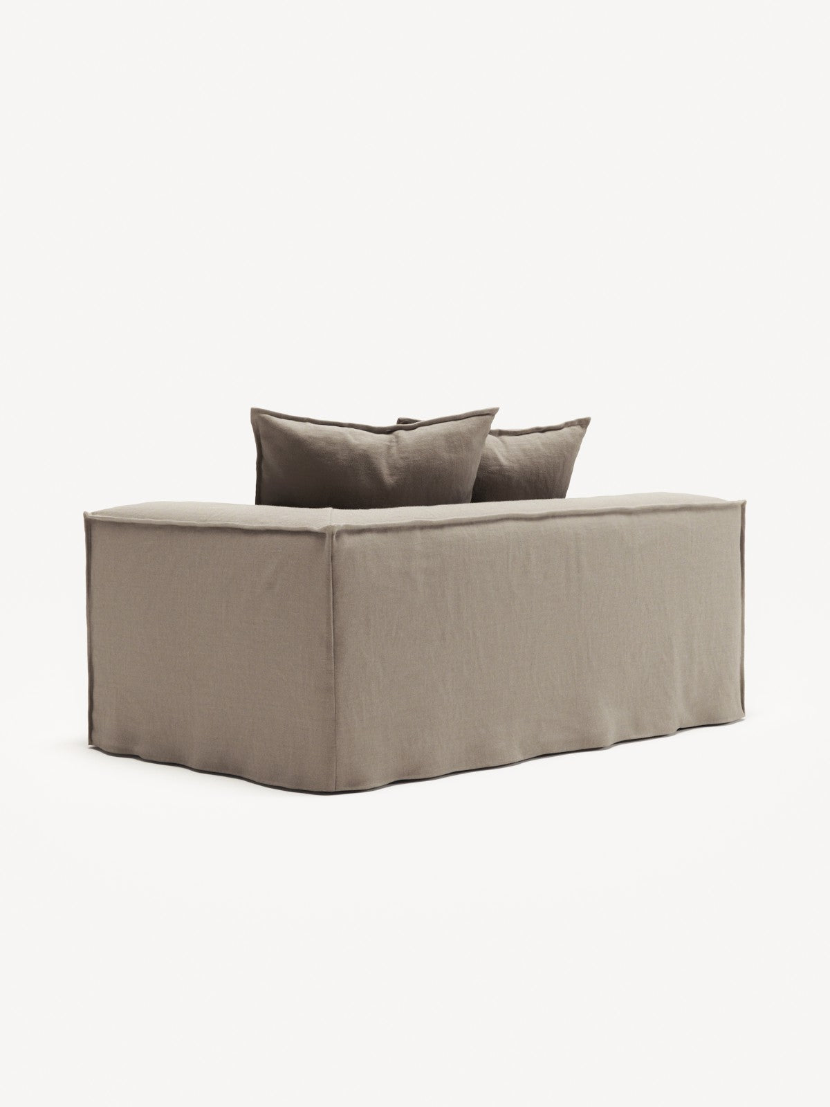 NOMAD - 2 Seat - Right - Pure Linen Pale Gray