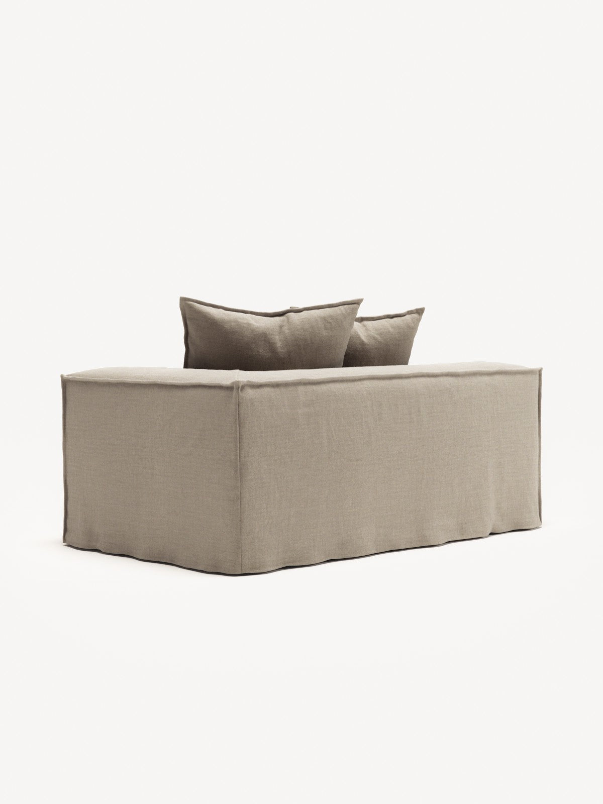 NOMAD - 2 Seat - Right - Pure Linen Sandy Beige
