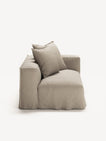 NOMAD - 2 Seat - Right - Pure Linen Sandy Beige
