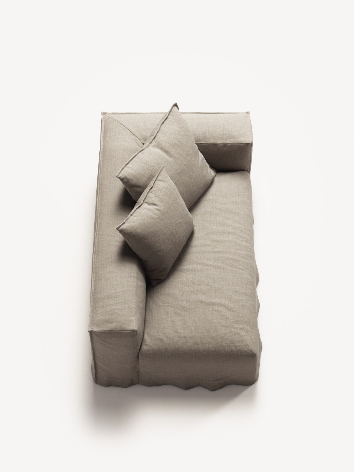 NOMAD - 2 Seat - Right - Pure Linen Sandy Beige