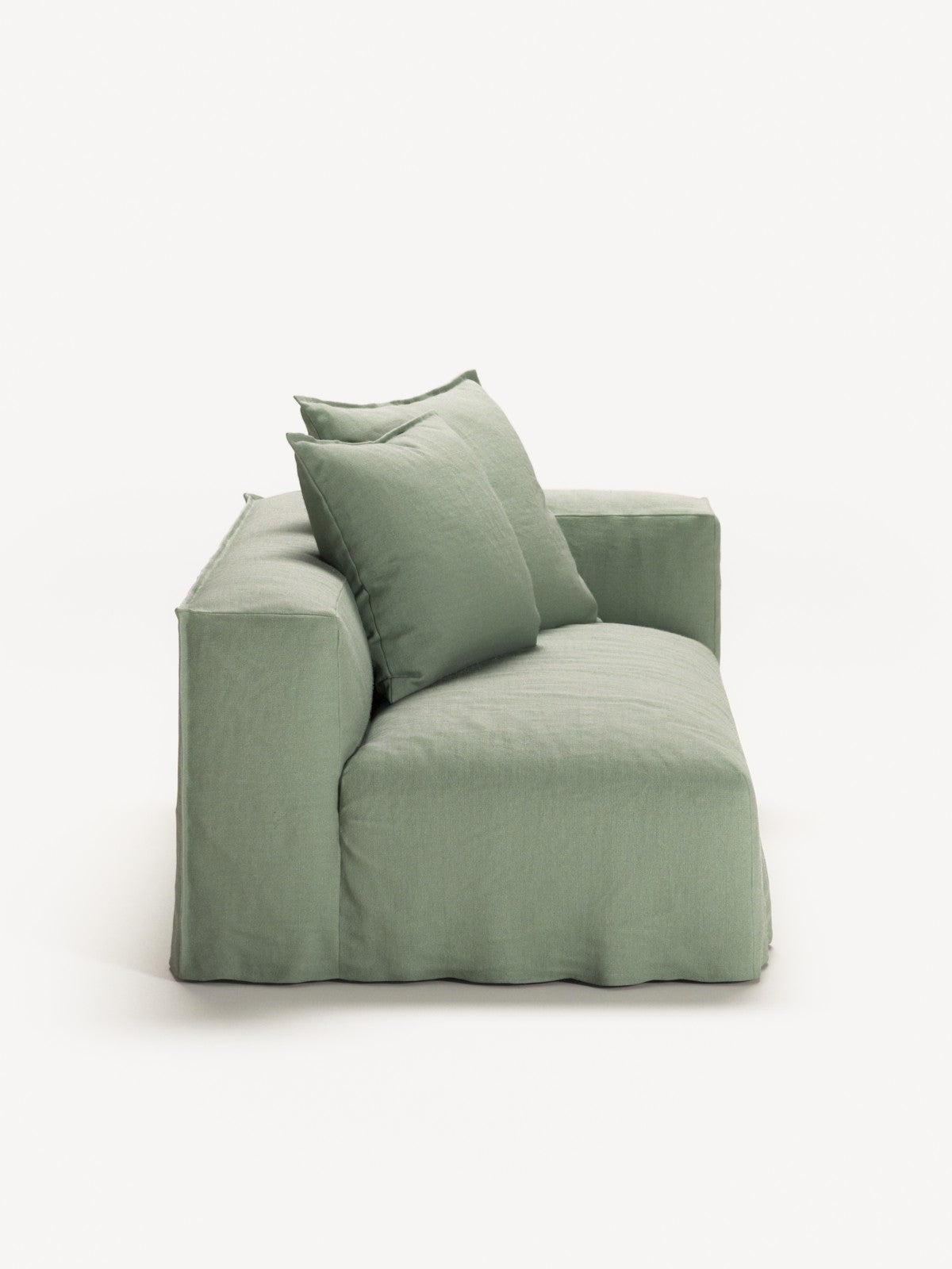 NOMAD - 2 Seat - Right - Pure Linen Vivid Green