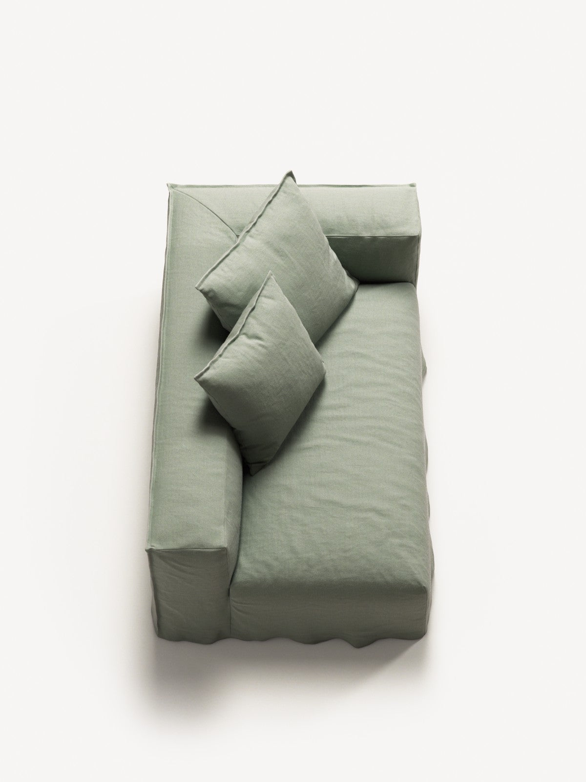 NOMAD - 2 Seat - Right - Pure Linen Vivid Green