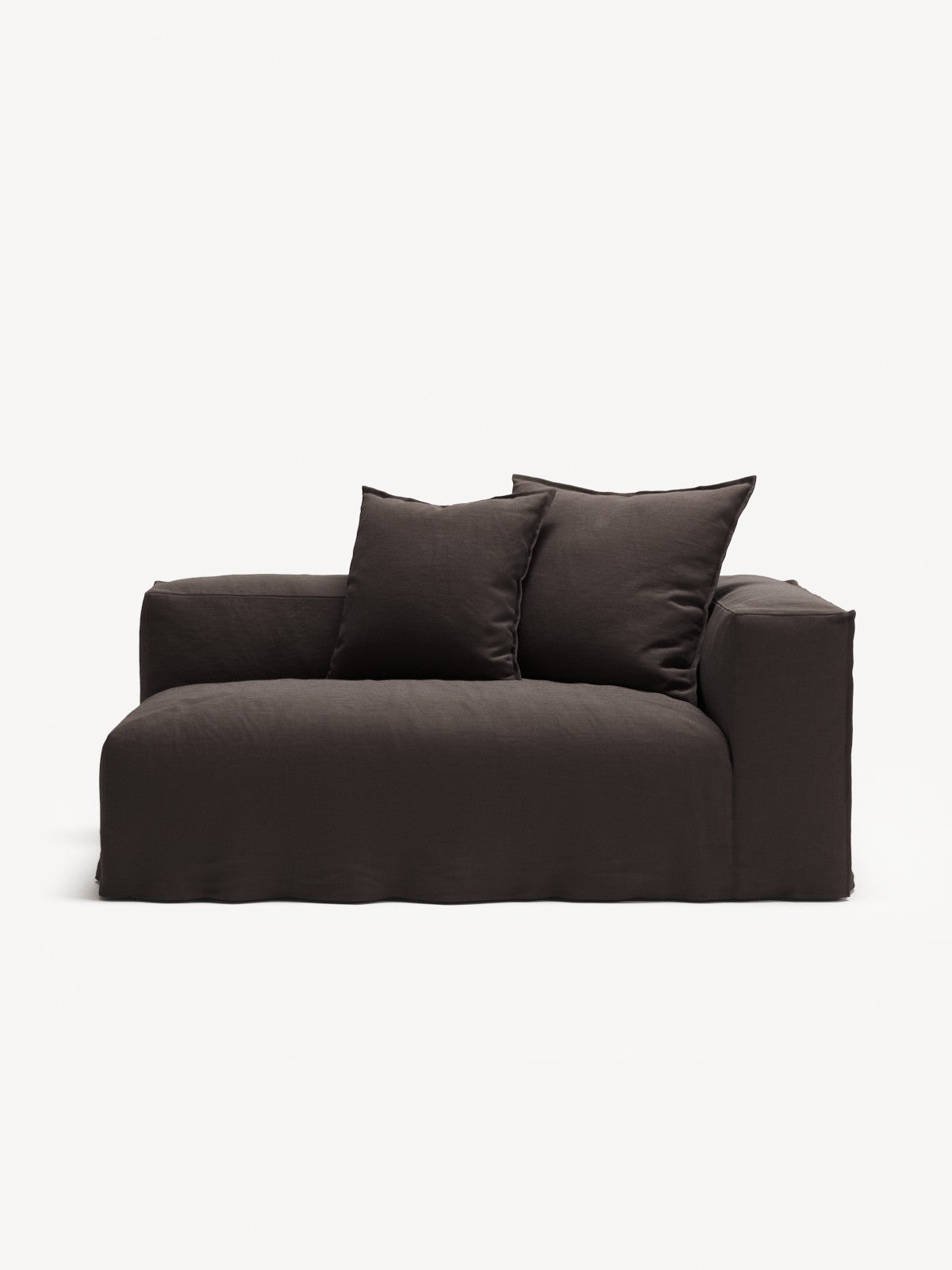 NOMAD - 2 Seat - Right - Pure Linen Truffle Brown