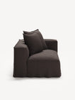 NOMAD - 2 Seat - Right - Pure Linen Truffle Brown
