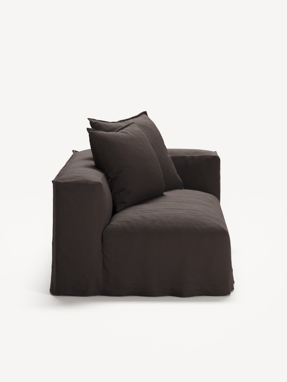 NOMAD - 2 Seat - Right - Pure Linen Truffle Brown