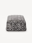 NOMAD - Pouf - Chenille Jacquard Zebra Black White