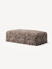 NOMAD - Pouf - Chenille Jacquard Zebra Brown White