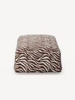NOMAD - Pouf - Chenille Jacquard Zebra Brown White
