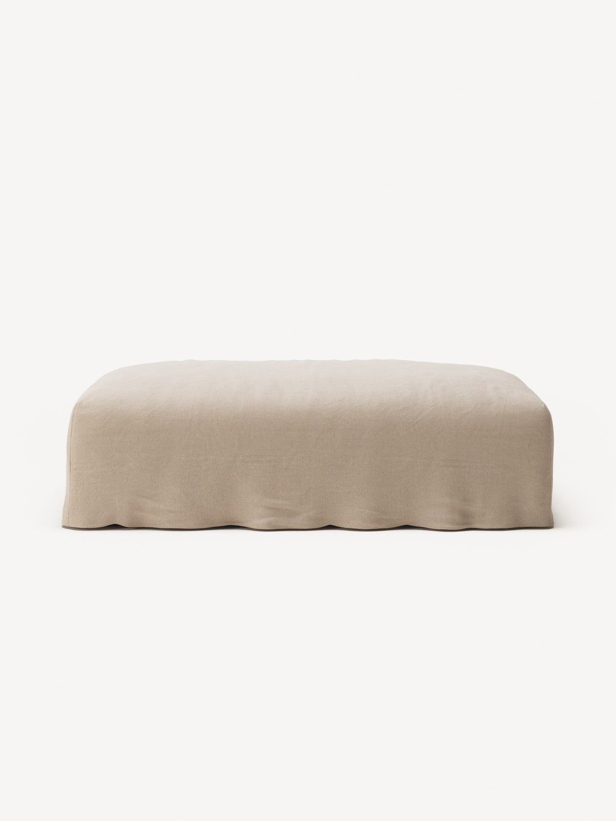 NOMAD - Pouf - Brushed Cotton Sandy Beige