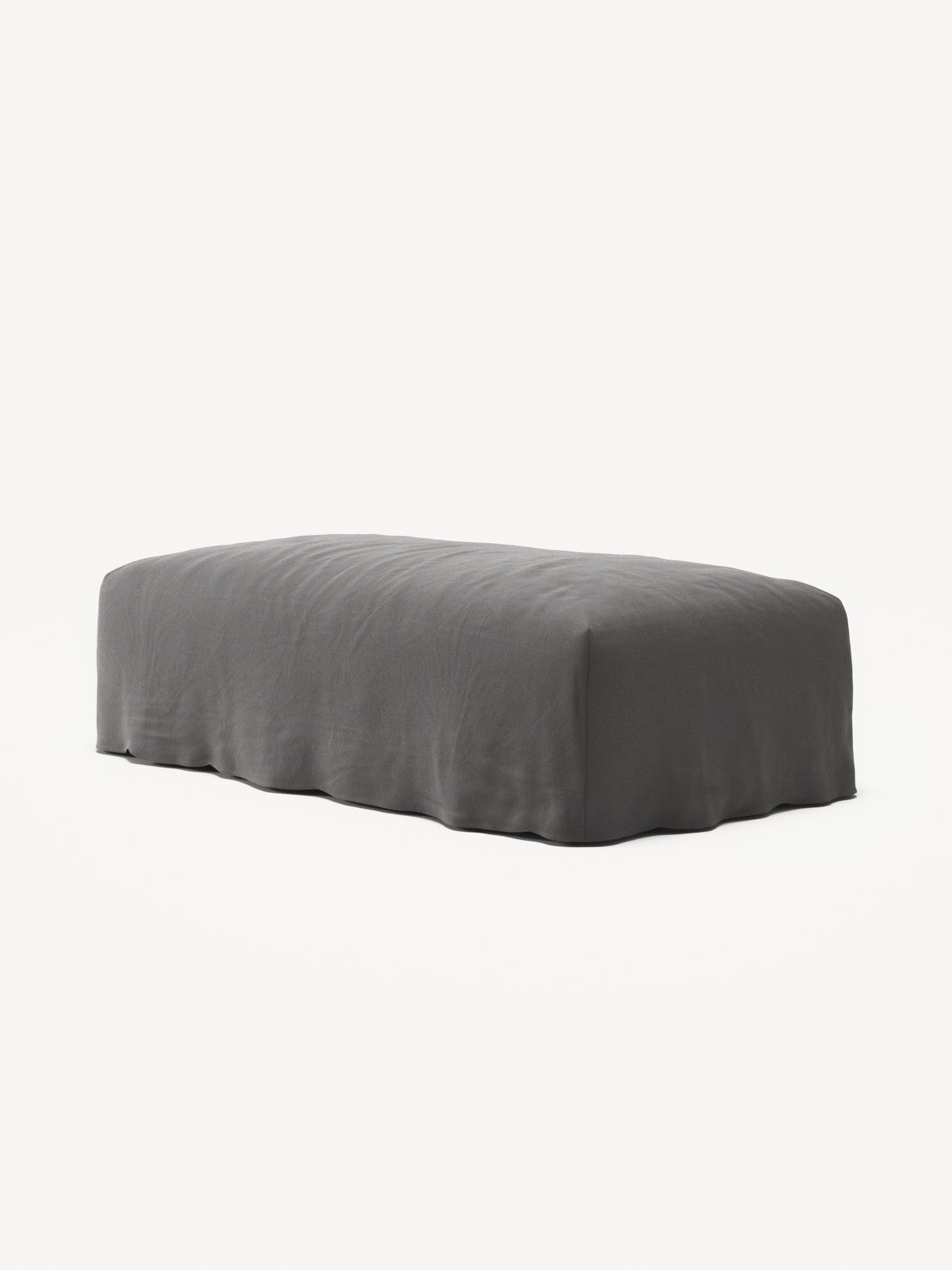 NOMAD - Pouf - Brushed Cotton Dark Gray