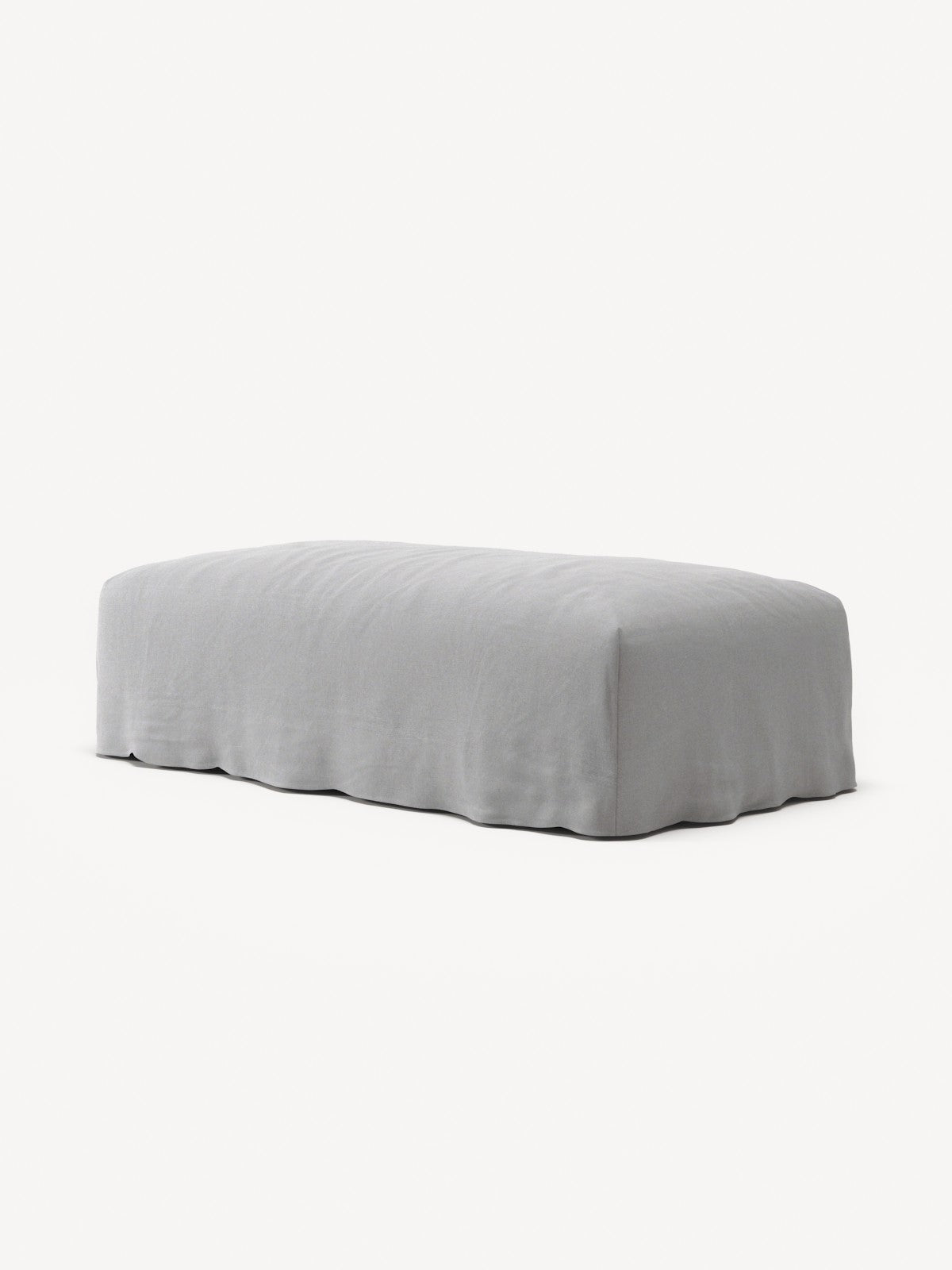 NOMAD - Pouf - Brushed Cotton Light Gray