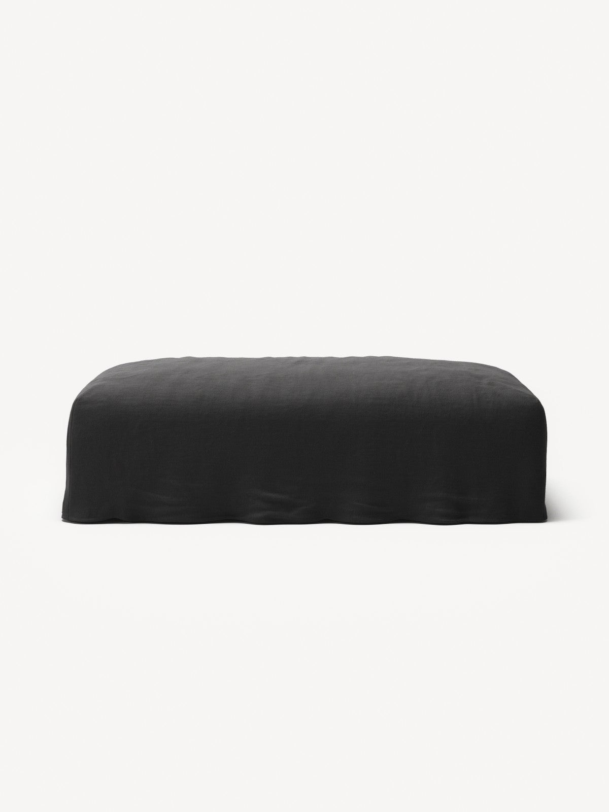 NOMAD - Pouf - Pure Linen Dark Charcoal