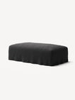 NOMAD - Pouf - Pure Linen Dark Charcoal