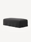NOMAD - Pouf - Pure Linen Dark Charcoal