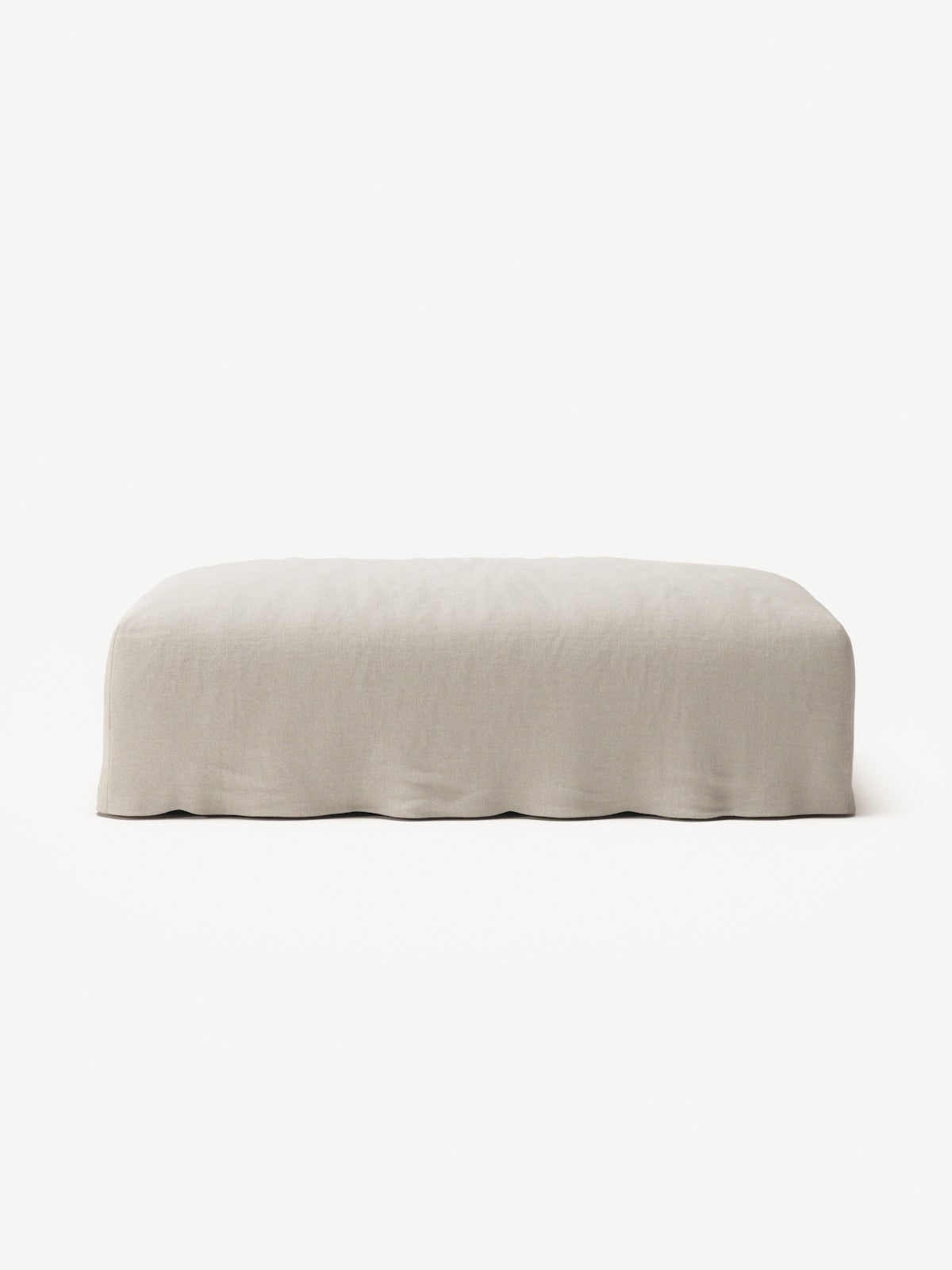 NOMAD - Pouf - Pure Linen Off-White