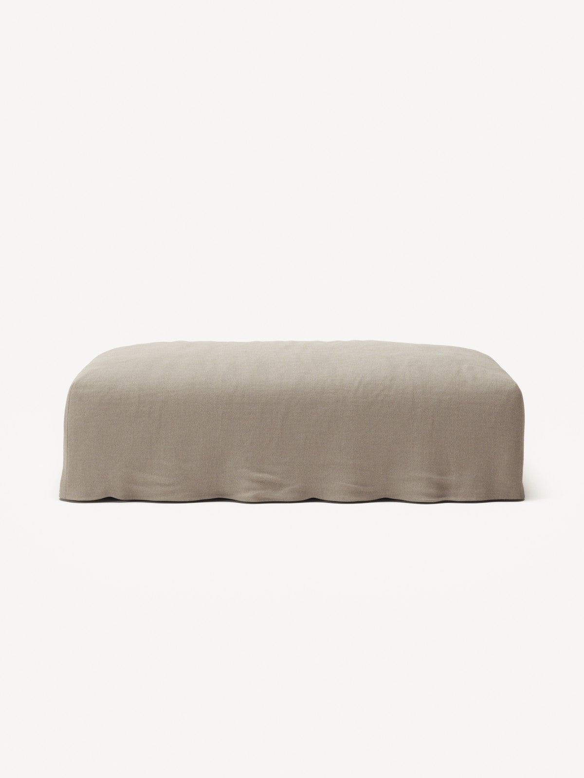 NOMAD - Pouf - Pure Linen Pale Gray