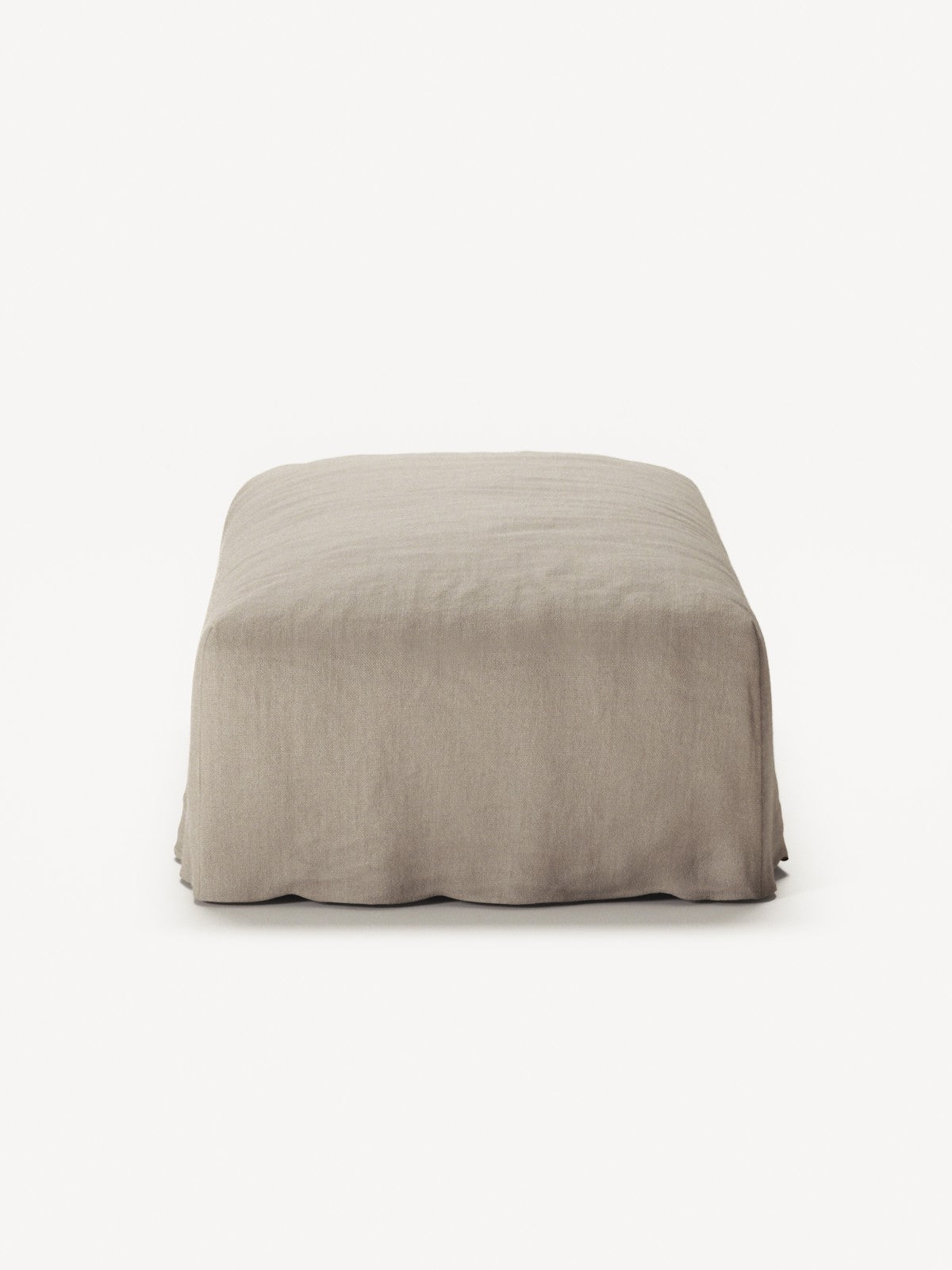 NOMAD - Pouf - Pure Linen Pale Gray