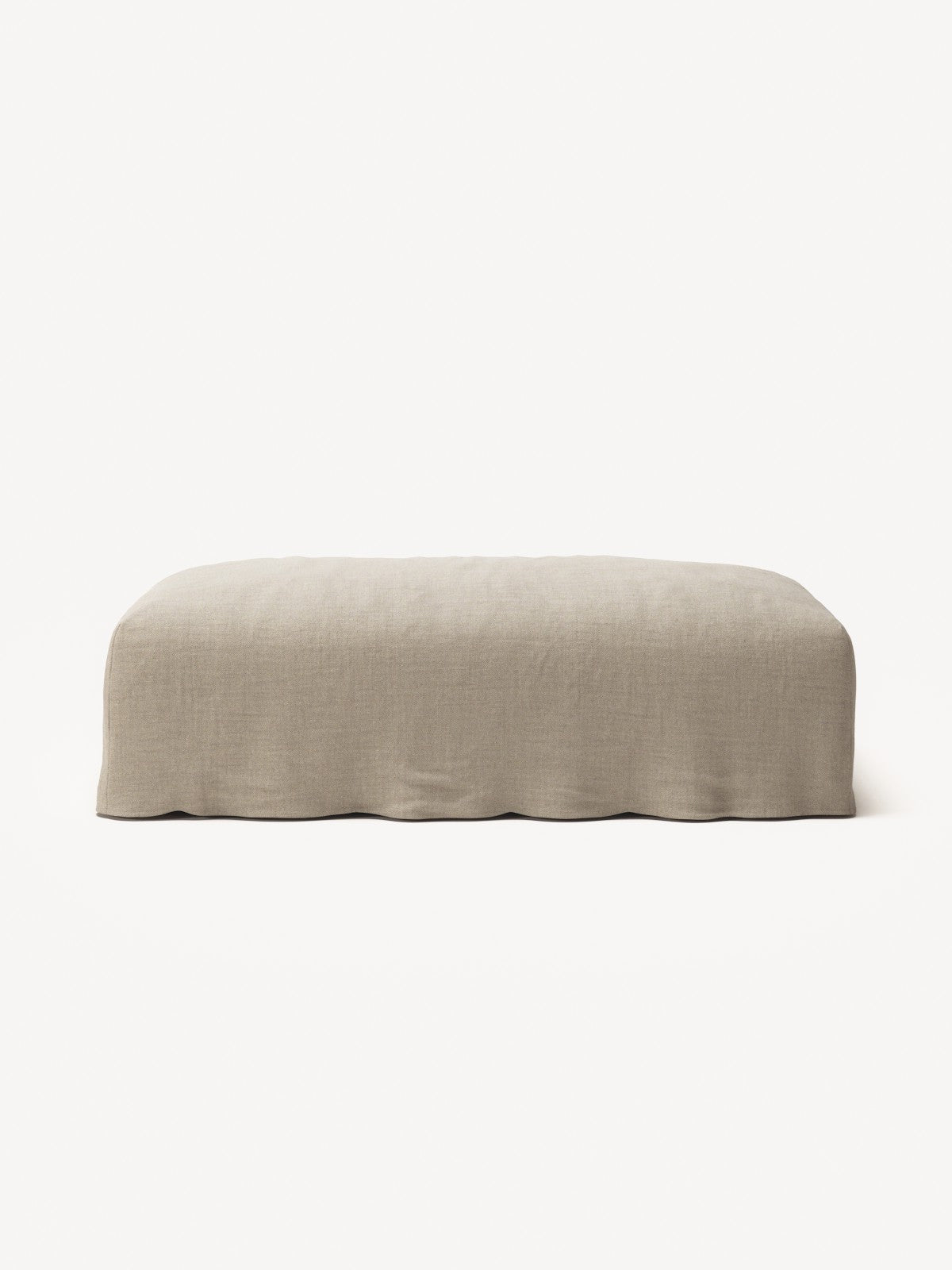 NOMAD - Pouf - Pure Linen Sandy Beige