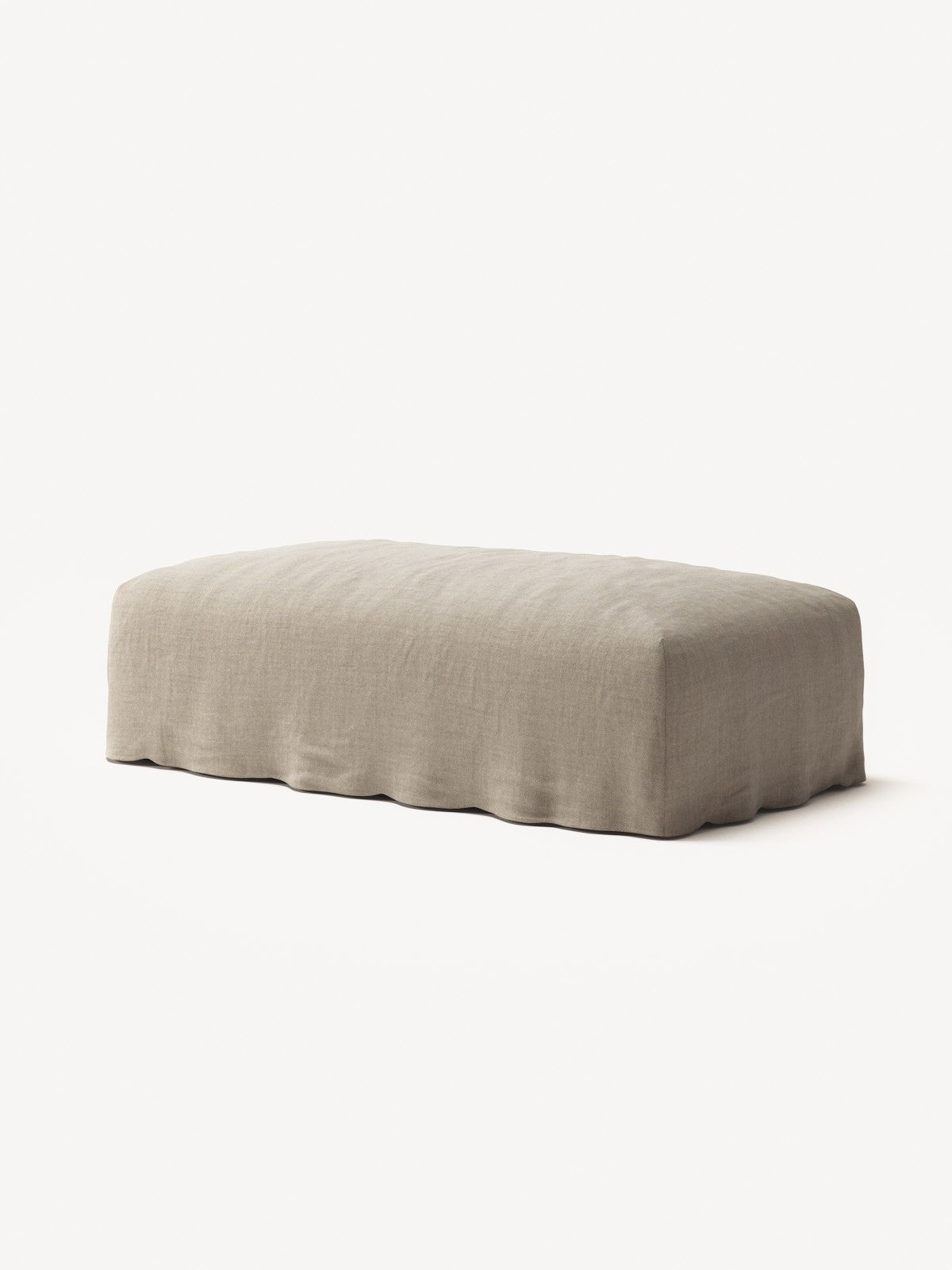 NOMAD - Pouf - Pure Linen Sandy Beige