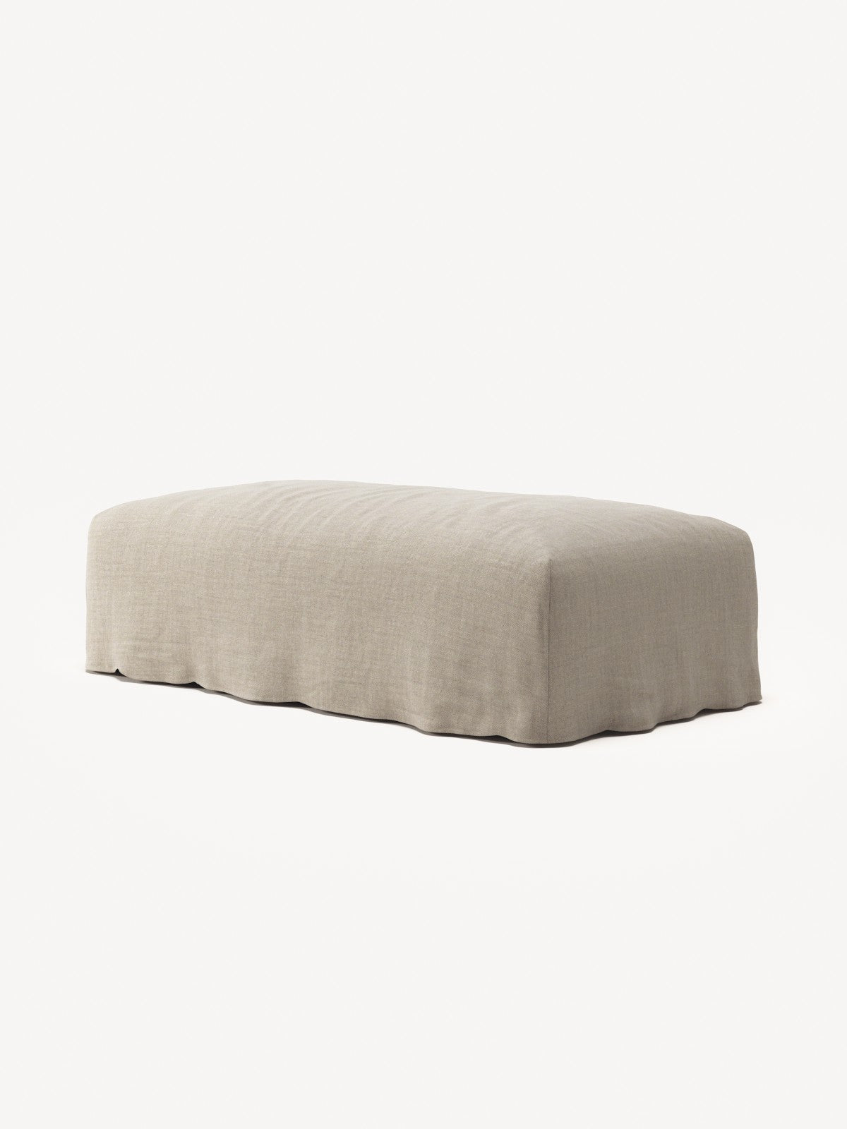 NOMAD - Pouf - Pure Linen Sandy Beige