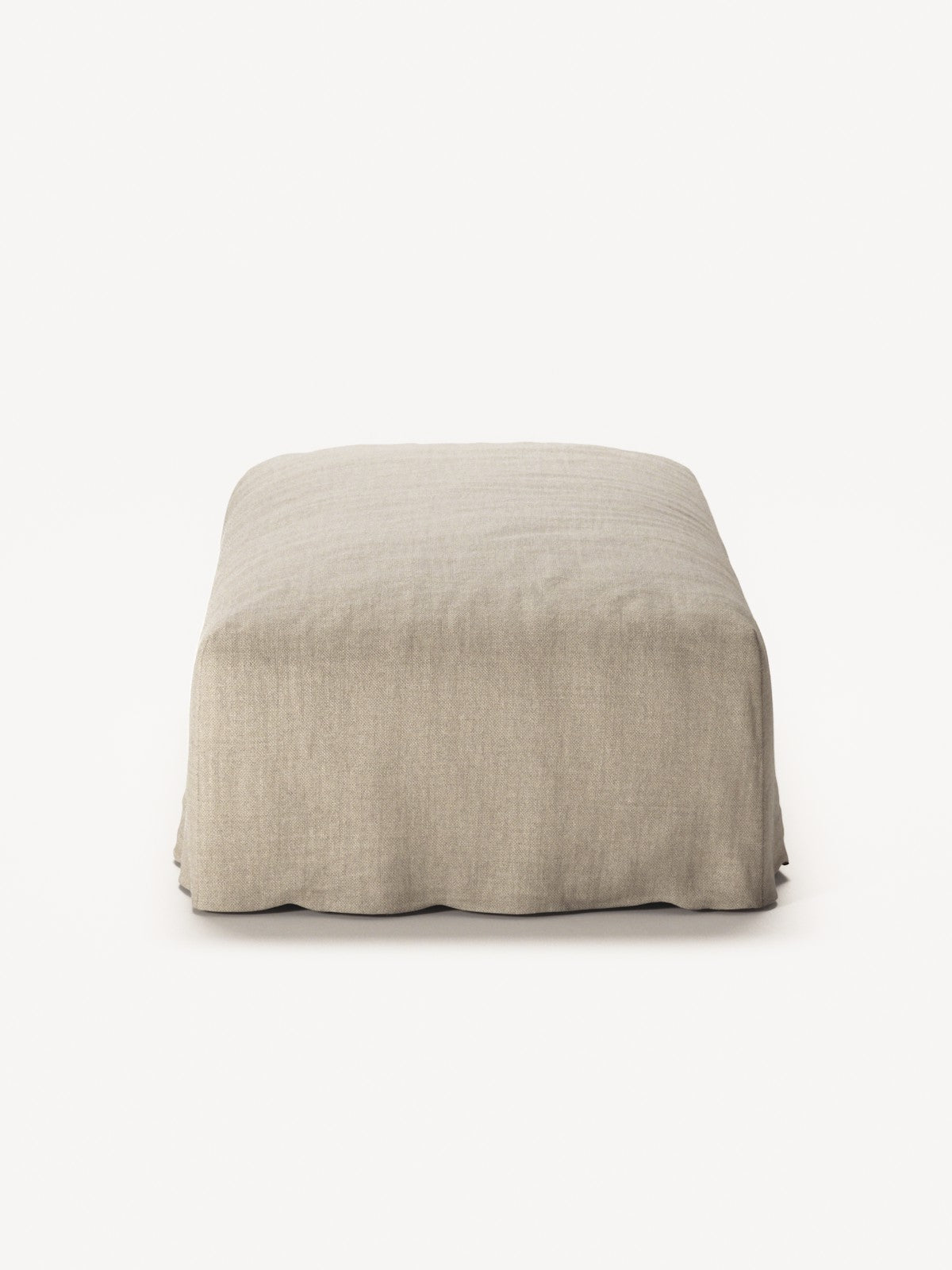 NOMAD - Pouf - Pure Linen Sandy Beige