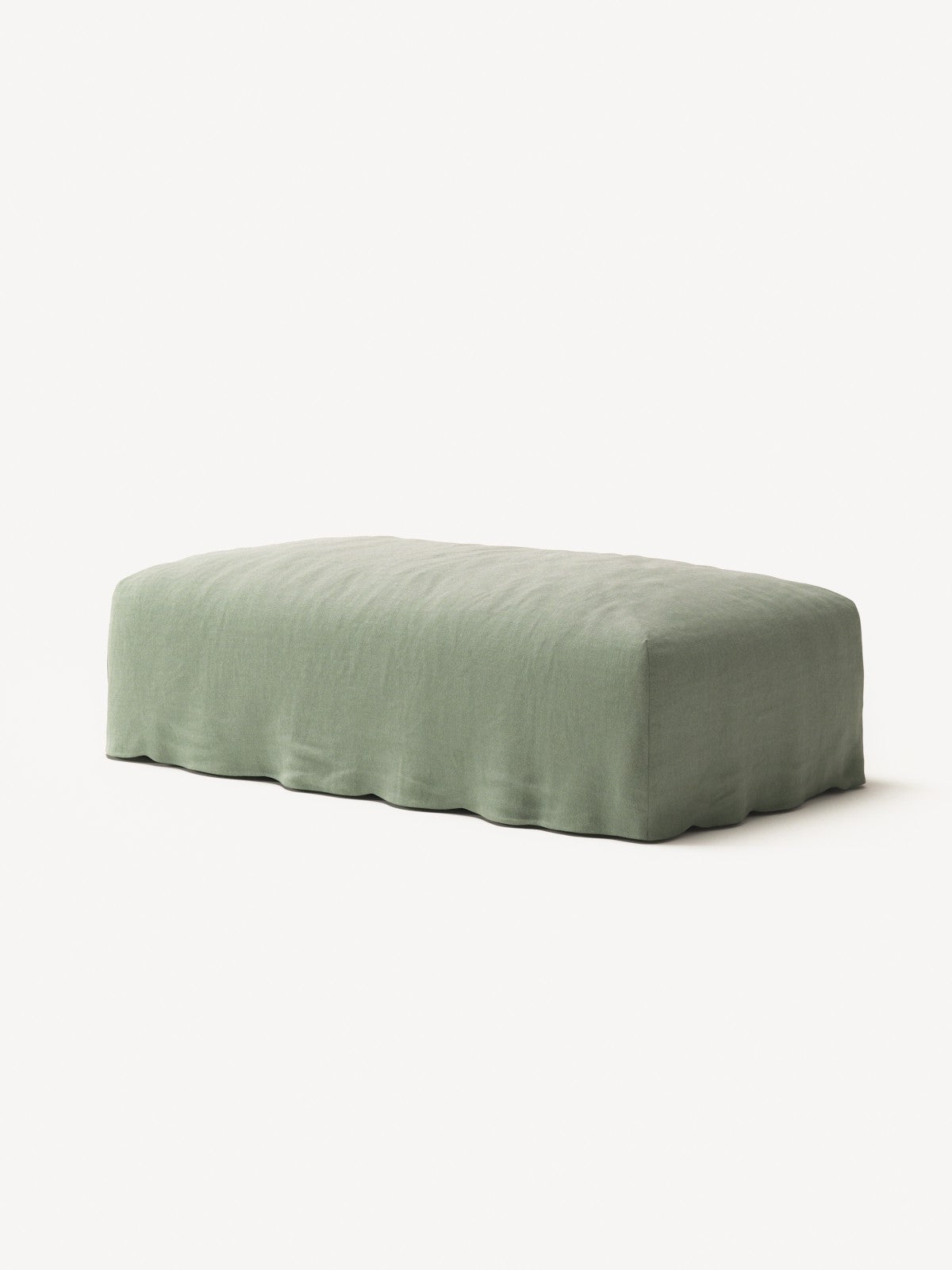 NOMAD - Pouf - Pure Linen Vivid Green