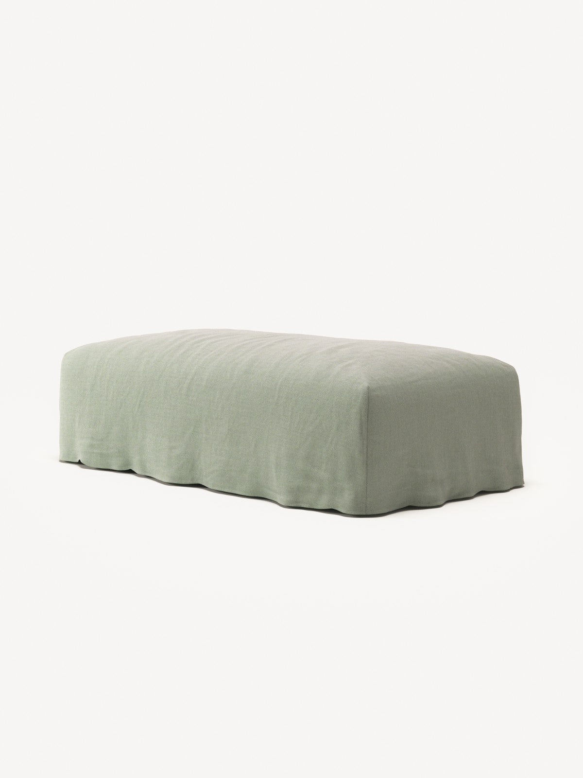NOMAD - Pouf - Pure Linen Vivid Green