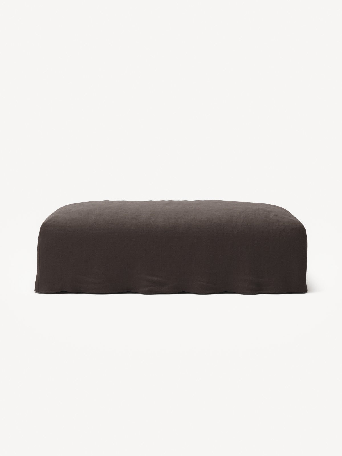 NOMAD - Pouf - Pure Linen Truffle Brown