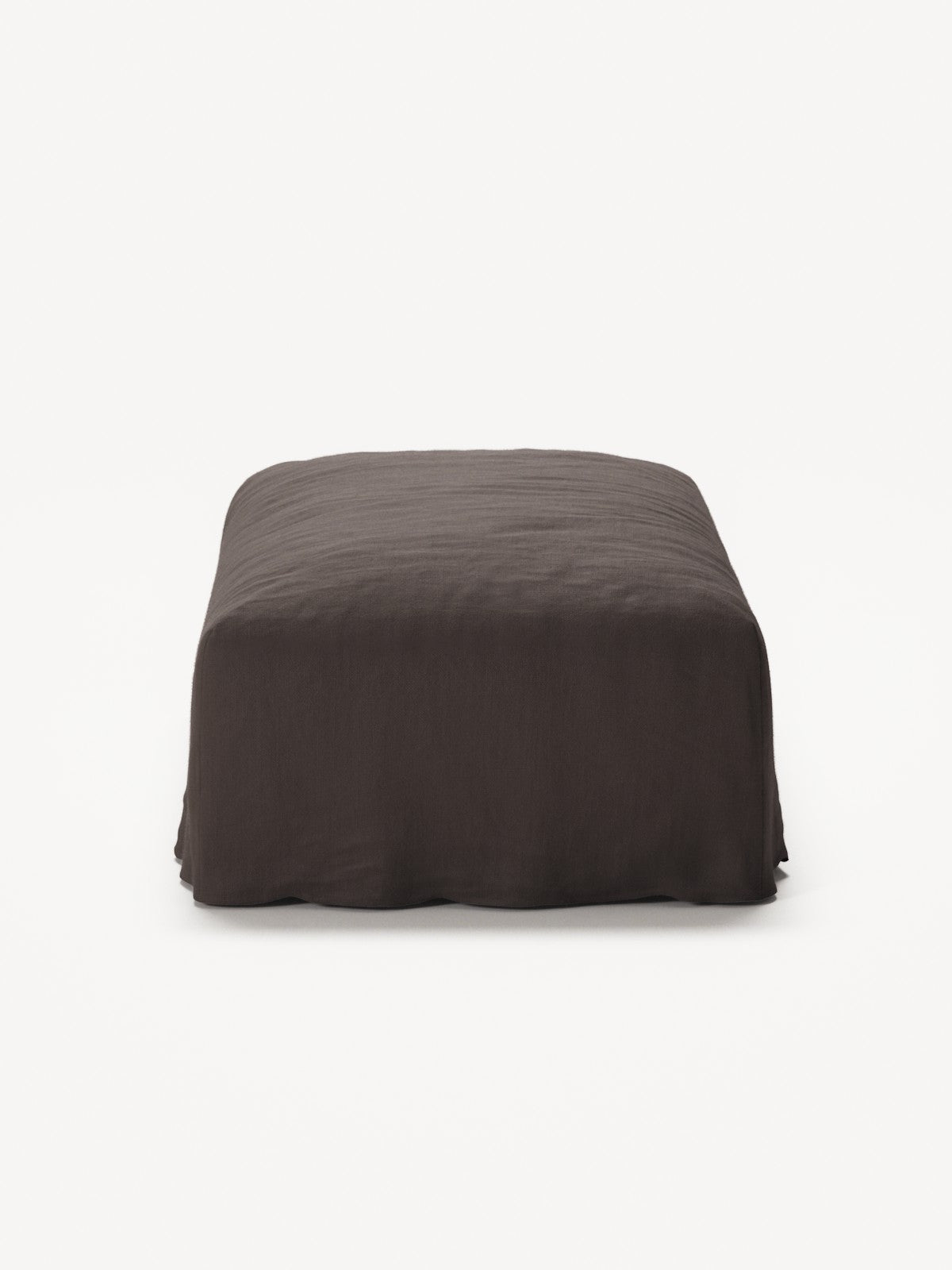 NOMAD - Pouf - Pure Linen Truffle Brown
