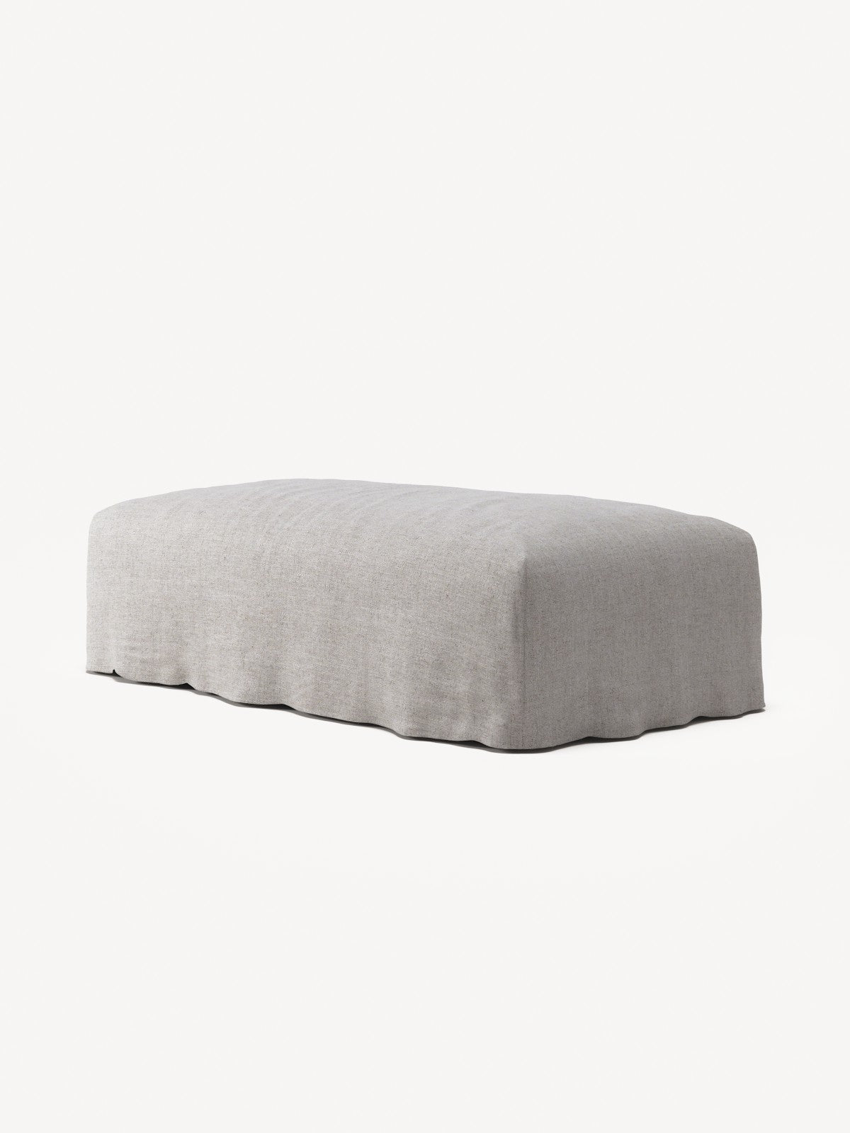 NOMAD - Pouf - Textured Blend Beige