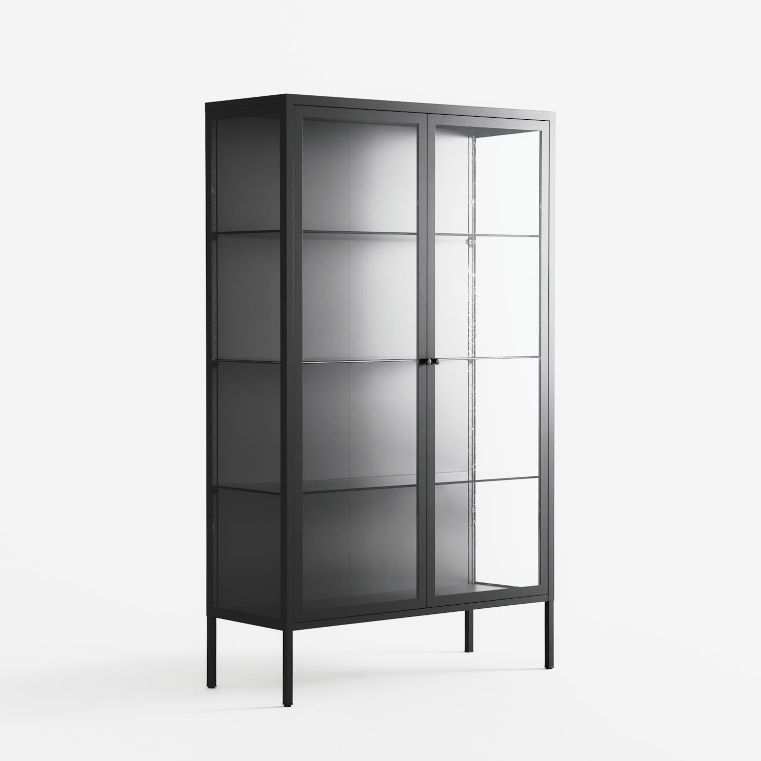 Vitrine - Cabinet - Antracite - Clear Glass