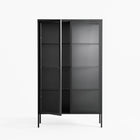 Vitrine - Cabinet - Antracite - Clear Glass
