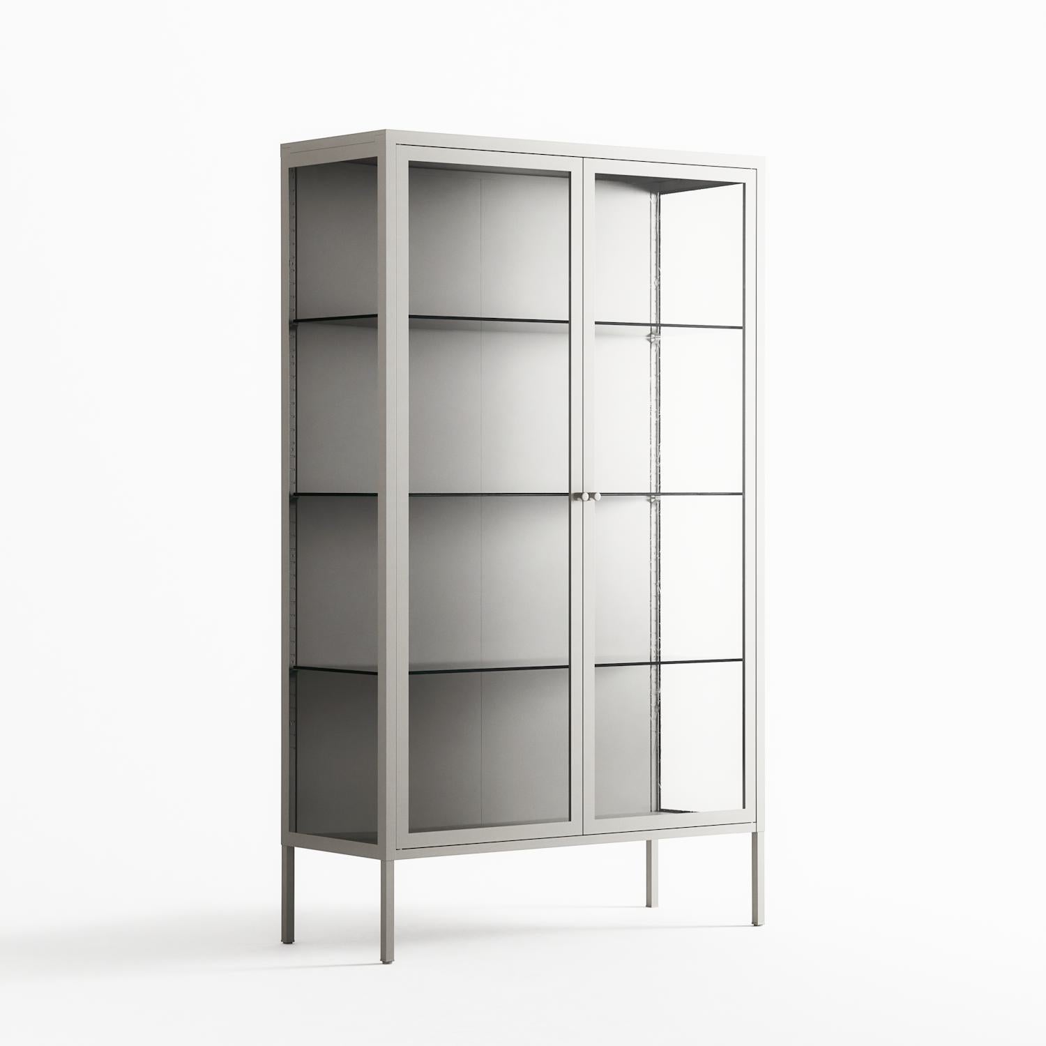 Vitrine - Cabinet - Chalk - Clear Glass