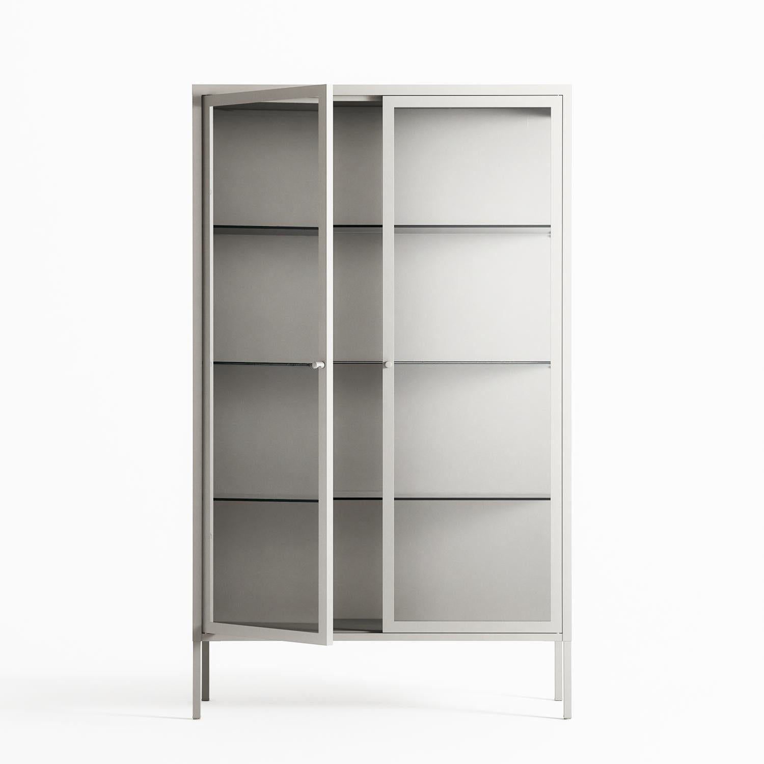 Vitrine - Cabinet - Chalk - Clear Glass