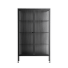 Vitrine - Cabinet - Antracite - Reeded Glass