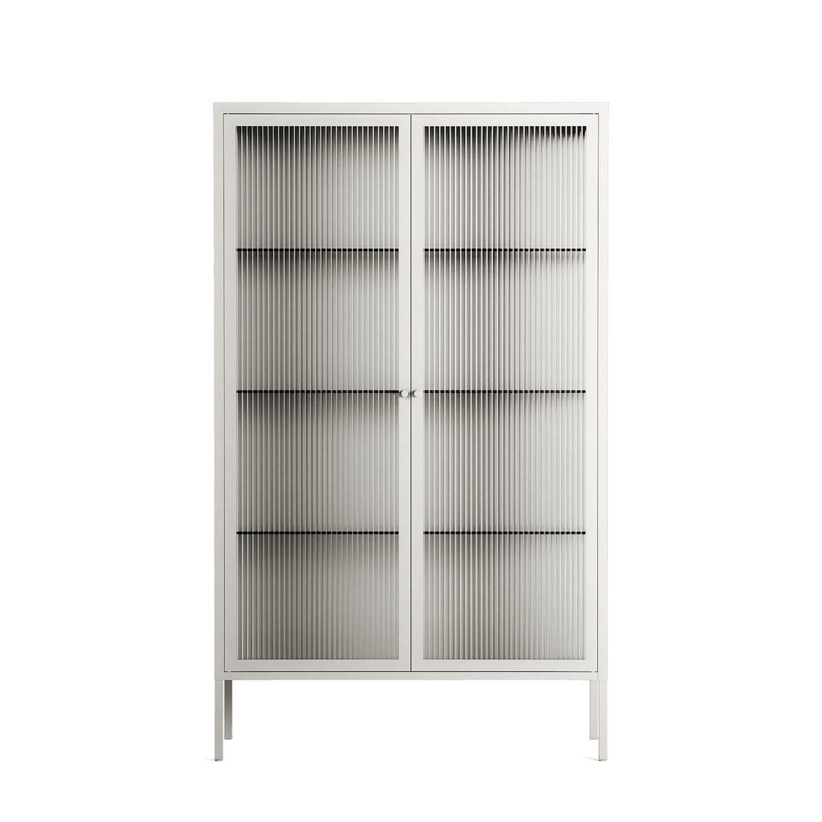 Vitrine - Cabinet - Chalk - Reeded Glass